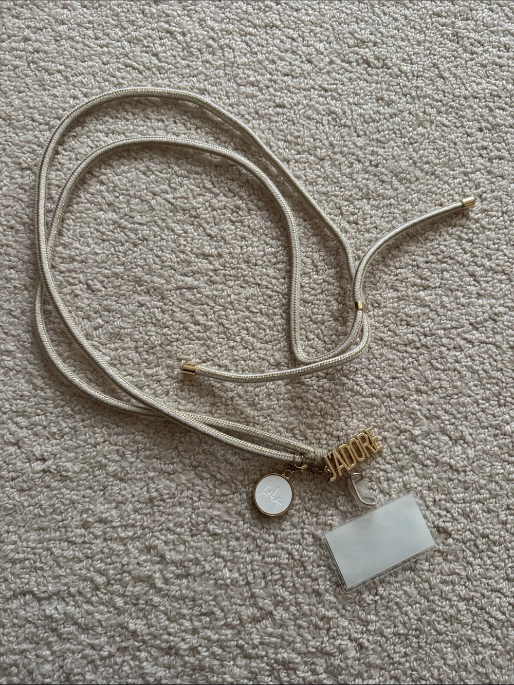 Dior adjustable cloth phone chain